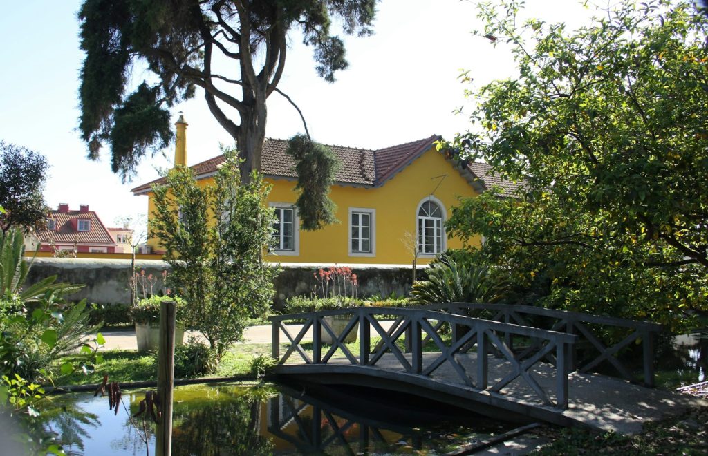 tropical garden house
