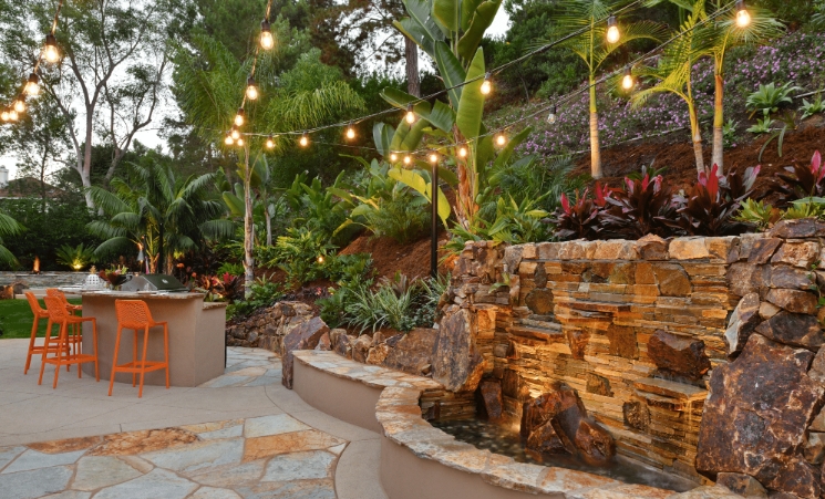 tropical yard design