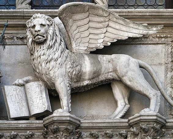 mythical flying lion