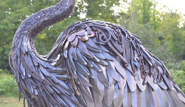heron garden ornament