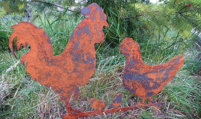 metal garden animals