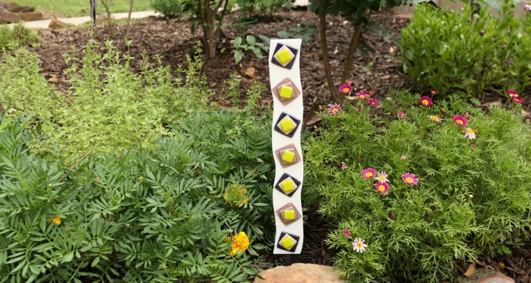 glass yard art