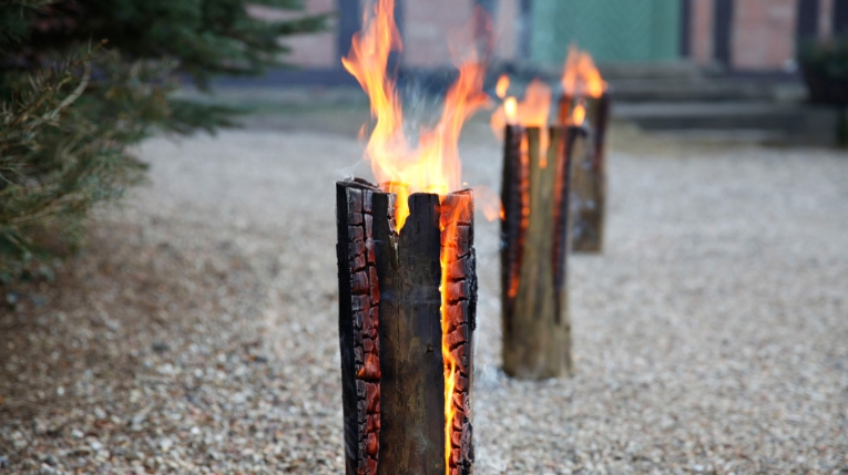 wooden garden ornaments