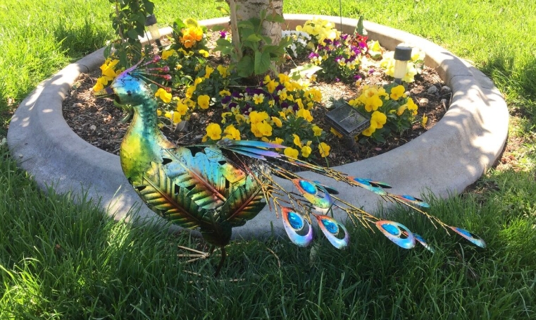 garden art bird garden patio decoration