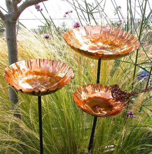 copper garden ornaments
