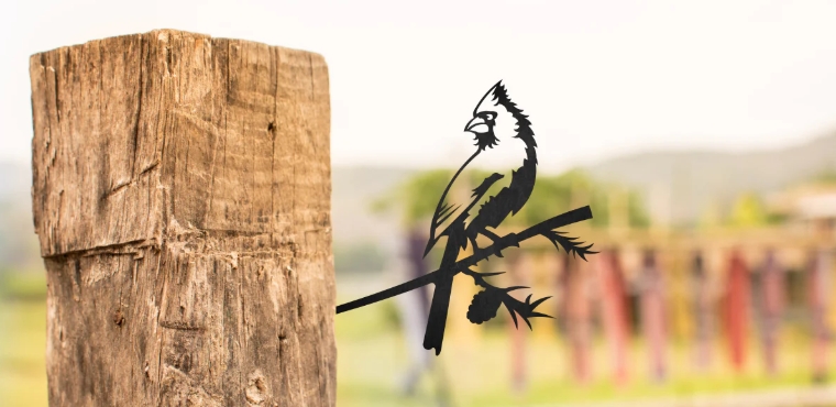 metal bird yard art