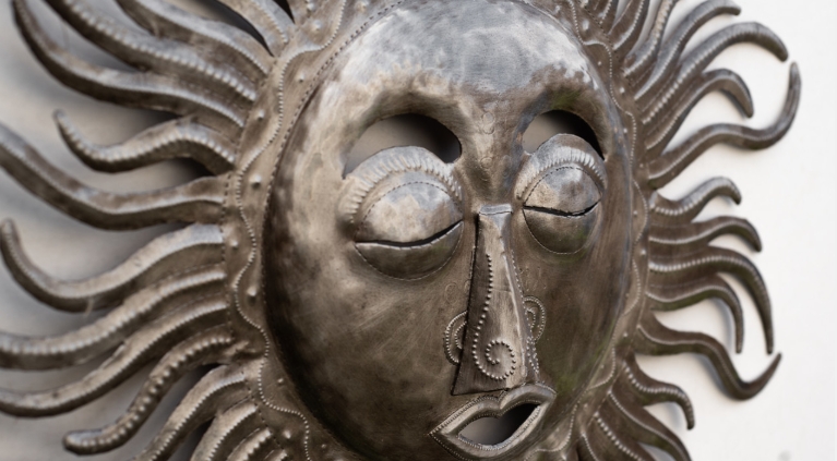 outdoor sun wall decor