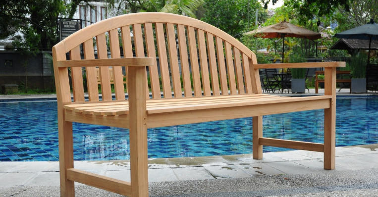 teak garden bench