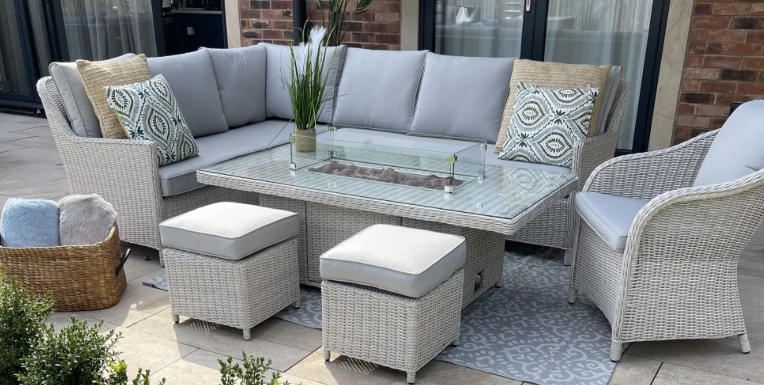 rattan corner sofa set