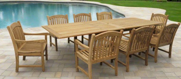 outdoor dining table for 8