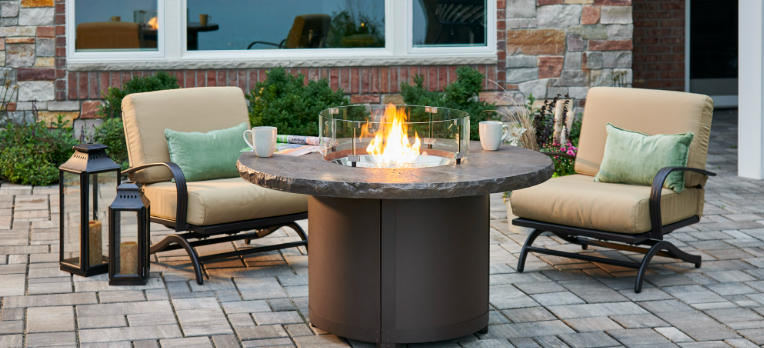 patio furniture with fire pit