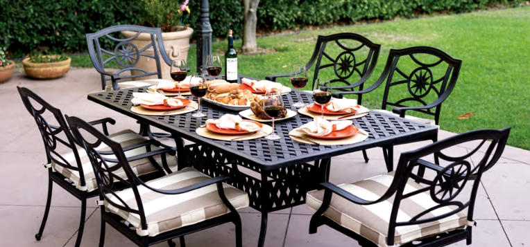 cast aluminum patio furniture