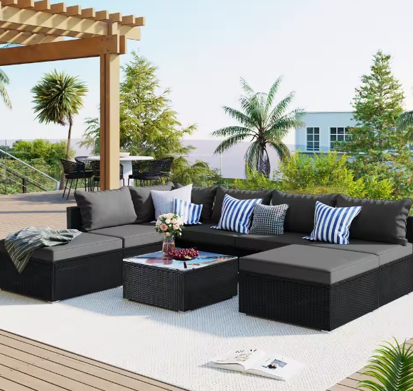 black patio furniture