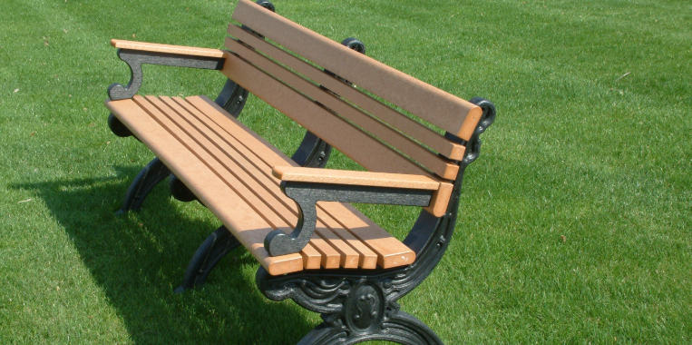 recycled plastic benches