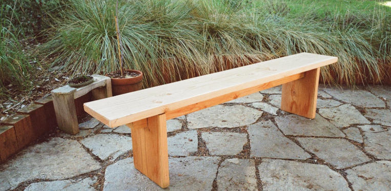 wooden bench outdoor