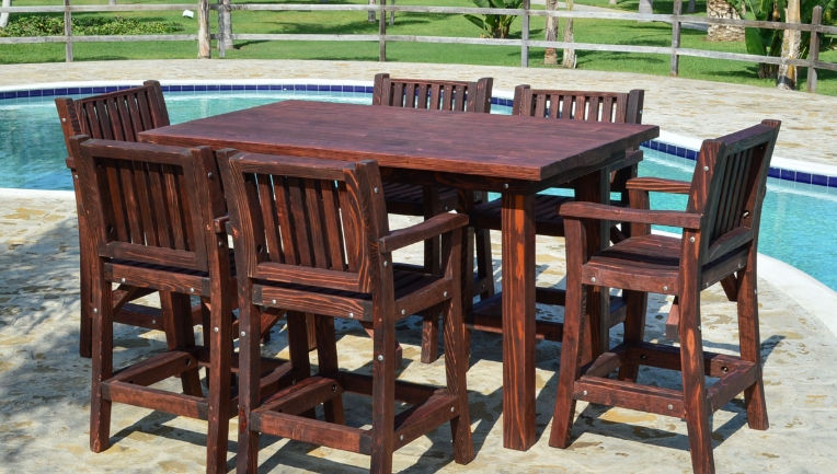 large outdoor dining table