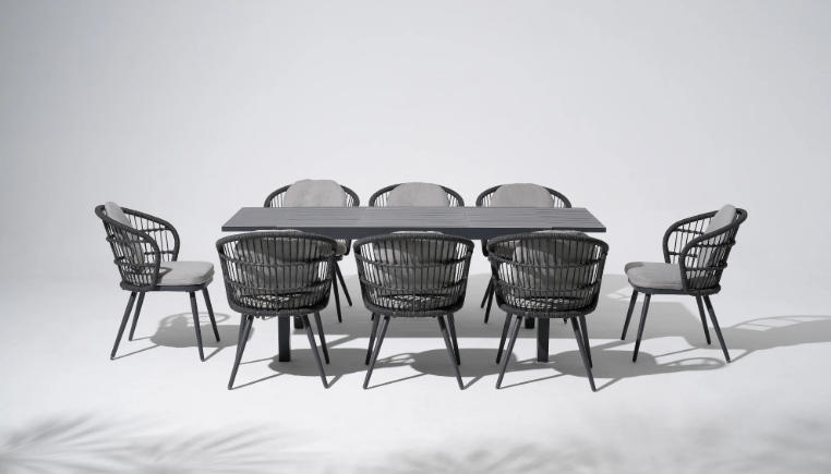 metal outdoor dining table