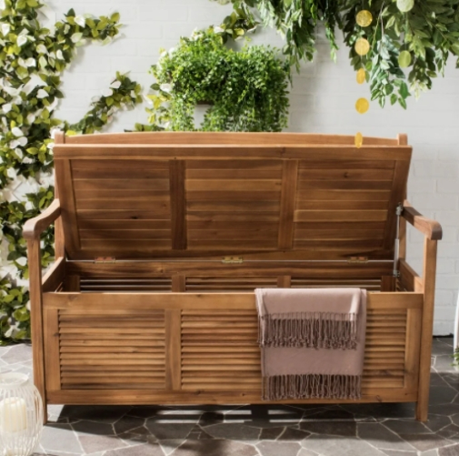 garden storage bench