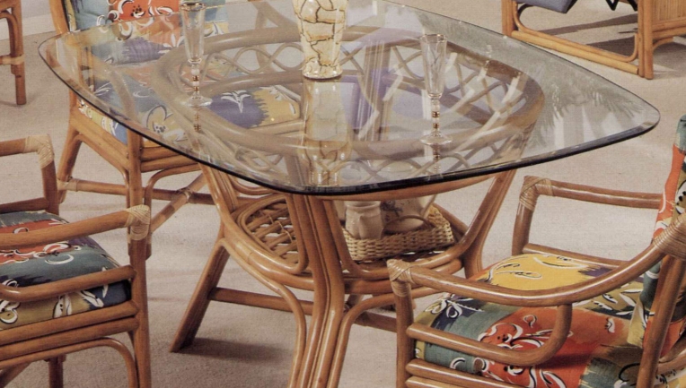 rattan dining table