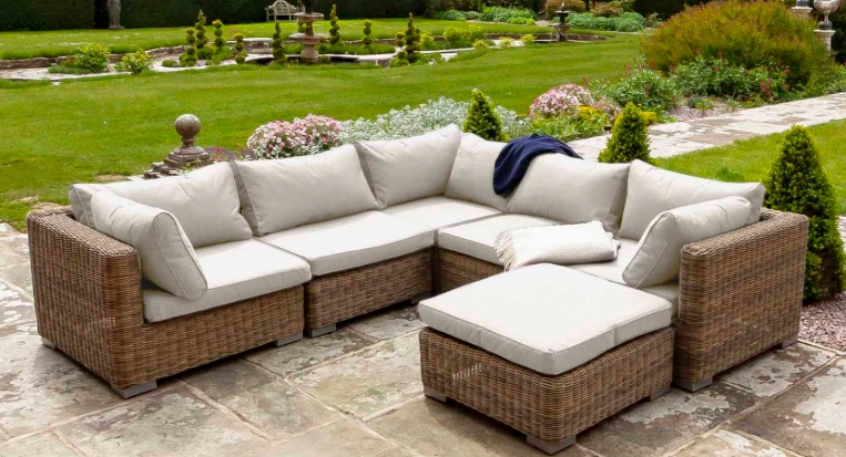 brown rattan garden furniture