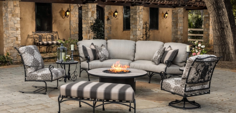 wrought iron patio set