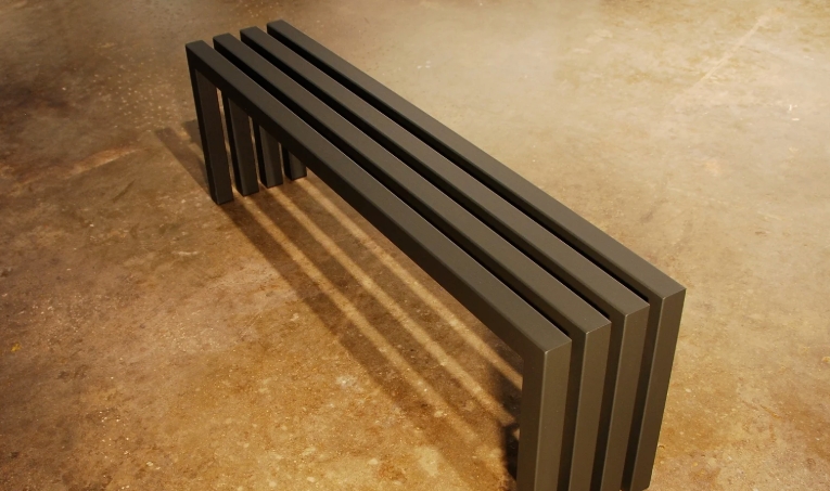 metal bench outdoor