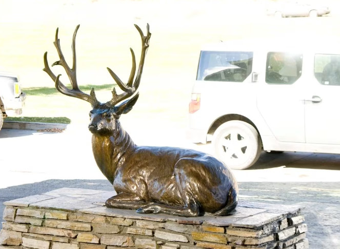 Bronze Sculpture Deer