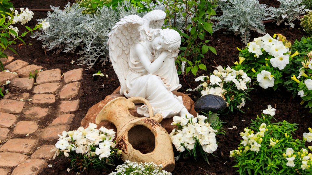 angel sculpture for garden
