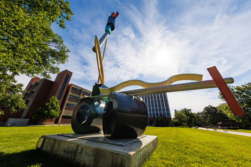 large metal lawn art