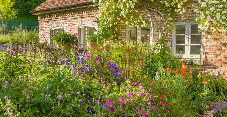 How to Style a Cottage Garden with Rustic Tools