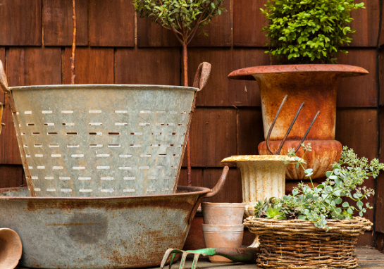 Cottage Garden Ideas with Antique Accessories