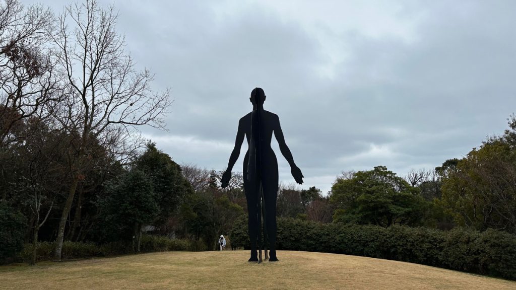 Figurative art sculpture in outdoor public space