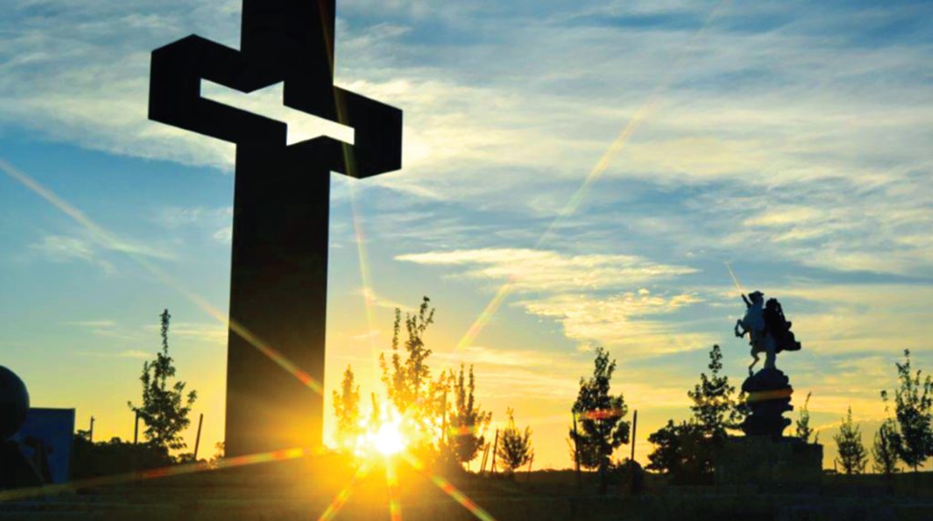 christian outdoor statues