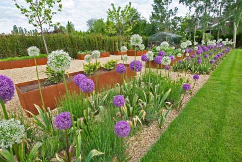 Garden Seating in Pollinator Gardens